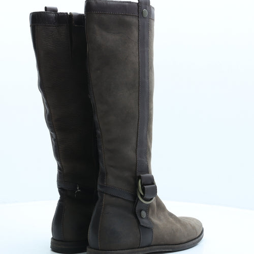 Cole Haan Womens Brown Synthetic Biker Boot UK 7