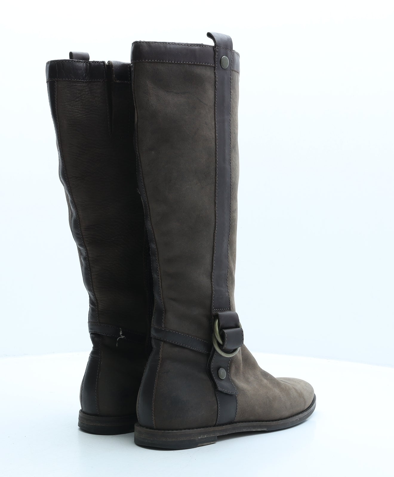 Cole Haan Womens Brown Synthetic Biker Boot UK 7