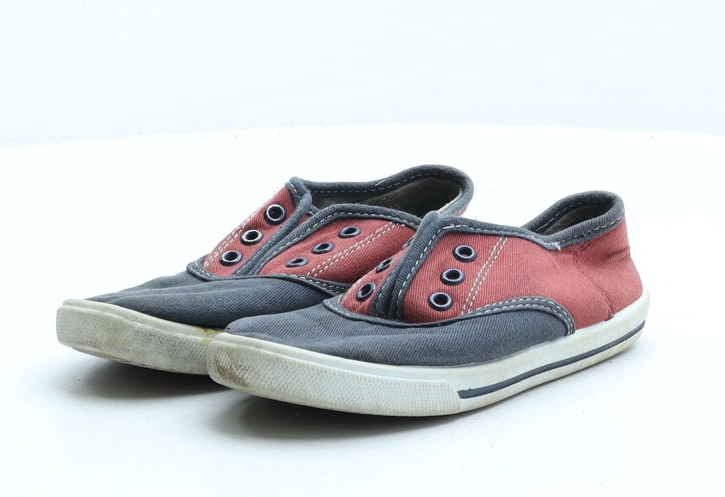 Preworn Boys Multicoloured Colourblock Fabric Trainer UK 13 31