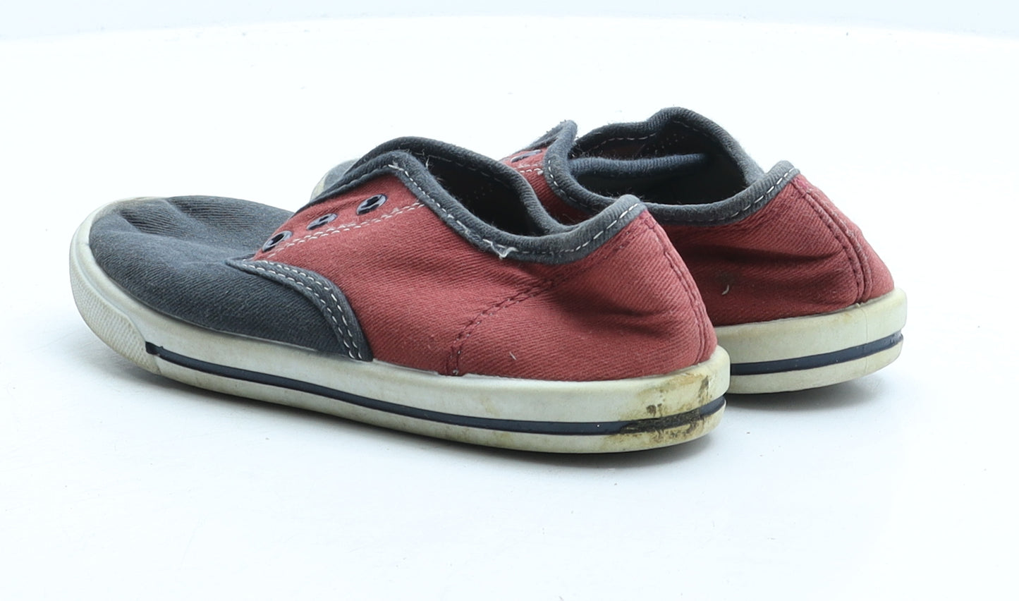 Preworn Boys Multicoloured Colourblock Fabric Trainer UK 13 31