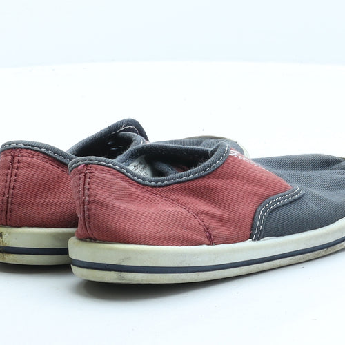 Preworn Boys Multicoloured Colourblock Fabric Trainer UK 13 31