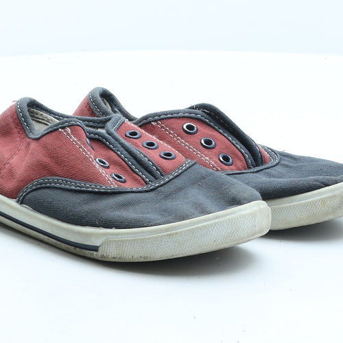 Preworn Boys Multicoloured Colourblock Fabric Trainer UK 13 31