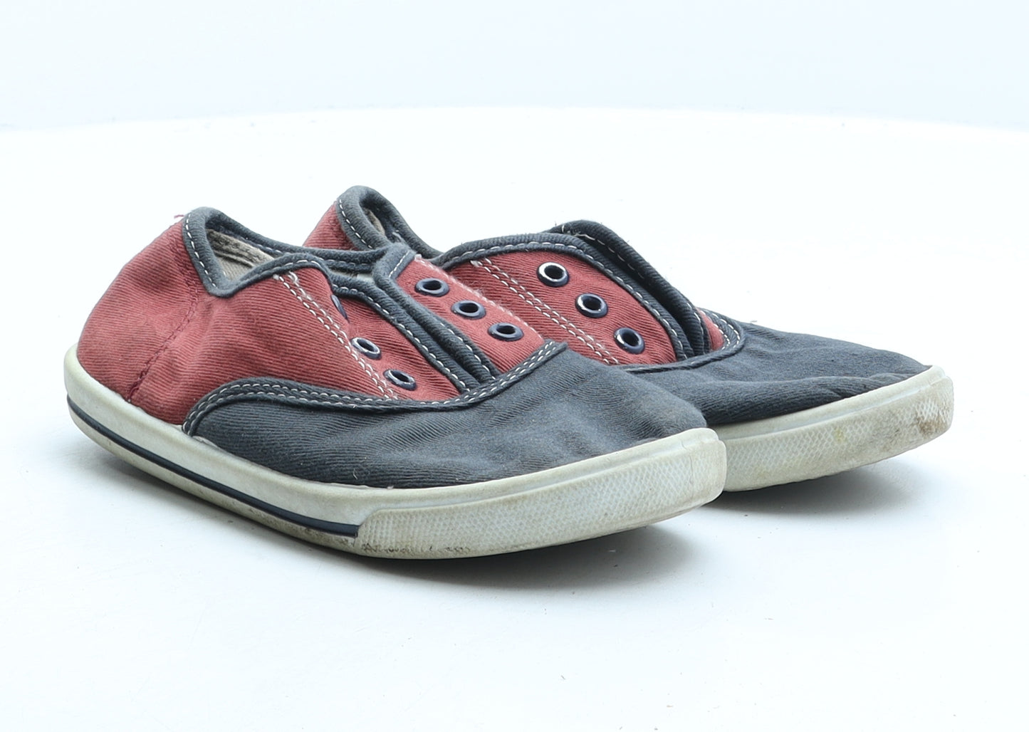 Preworn Boys Multicoloured Colourblock Fabric Trainer UK 13 31