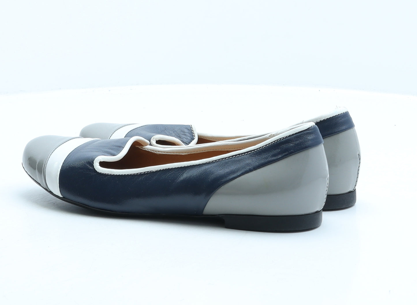 Harpers Womens Blue Synthetic Ballet Flat UK 4 37