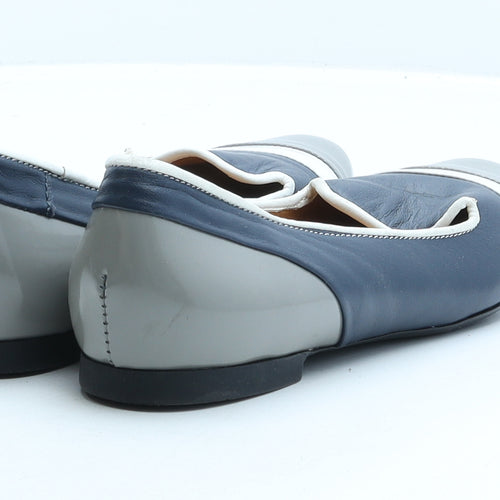 Harpers Womens Blue Synthetic Ballet Flat UK 4 37
