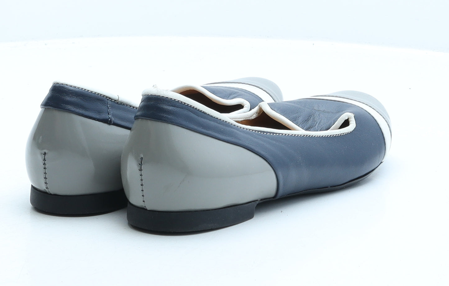 Harpers Womens Blue Synthetic Ballet Flat UK 4 37