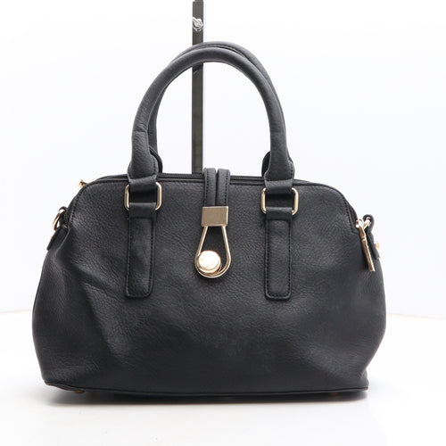 Superbia Womens Black Polyethylene Top Handle Bag Size Medium