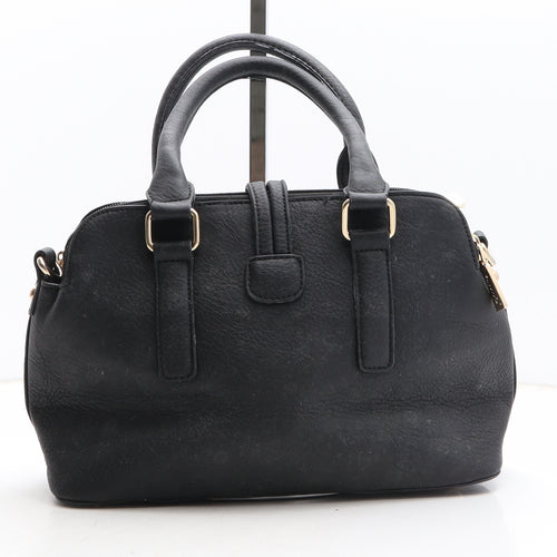 Superbia Womens Black Polyethylene Top Handle Bag Size Medium