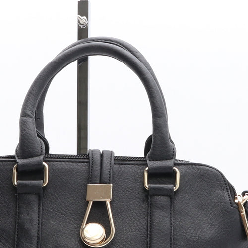 Superbia Womens Black Polyethylene Top Handle Bag Size Medium