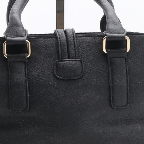 Superbia Womens Black Polyethylene Top Handle Bag Size Medium