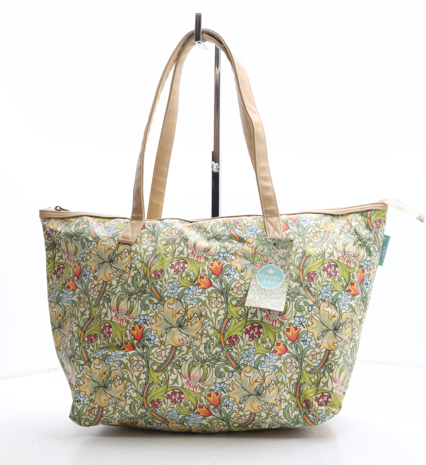 Golden Lily Womens Multicoloured Floral Canvas Shoulder Bag Size Large