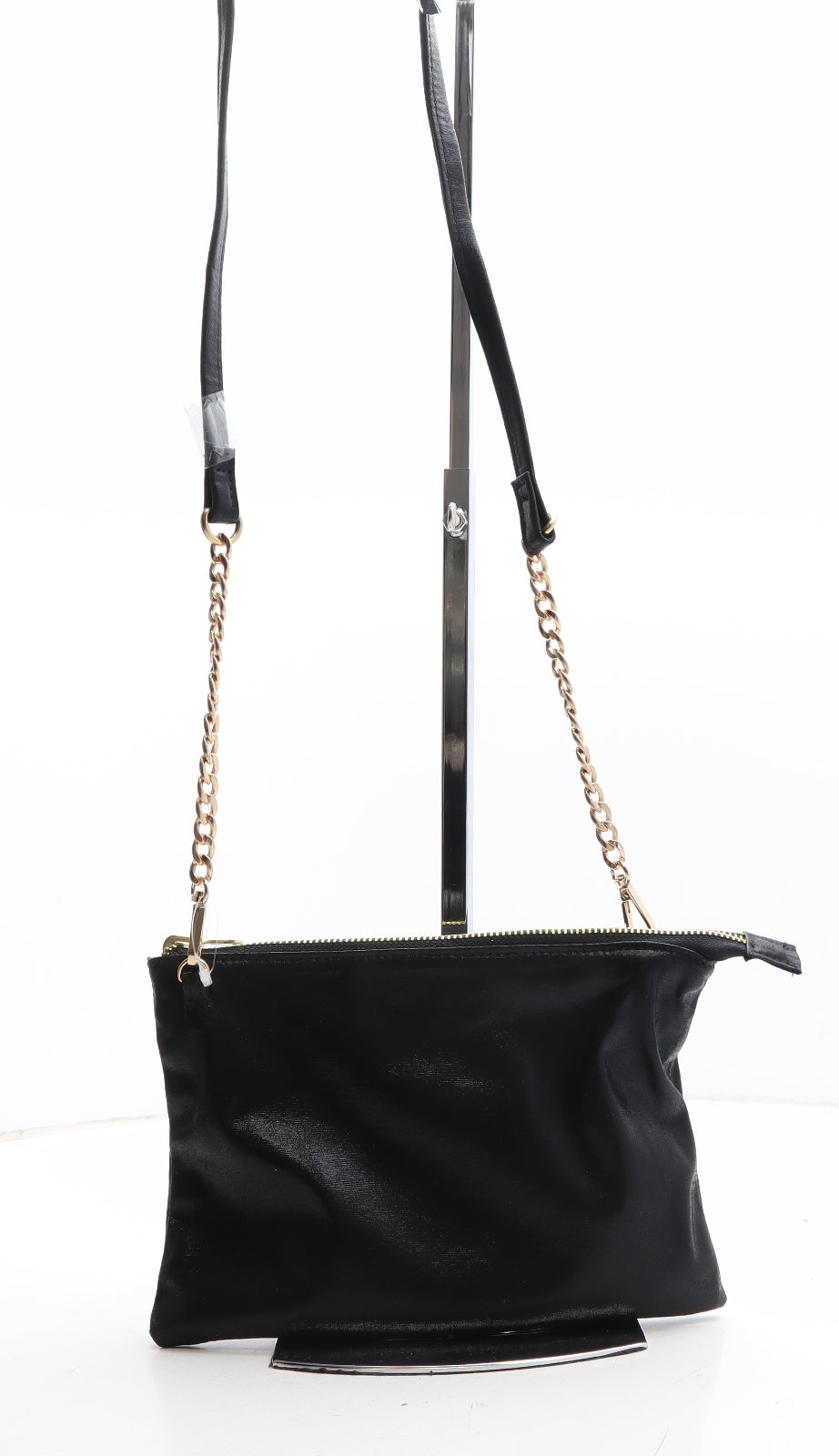 Preworn Womens Black Polyester Crossbody Size Mini