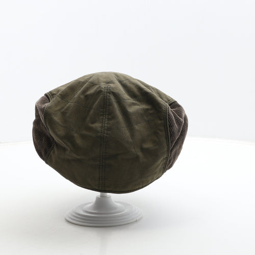 Marks and Spencer Mens Green Cotton Flat Cap Size XL