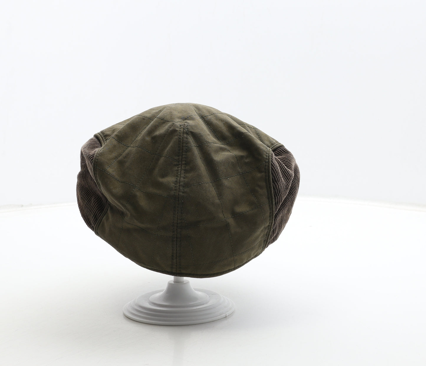 Marks and Spencer Mens Green Cotton Flat Cap Size XL