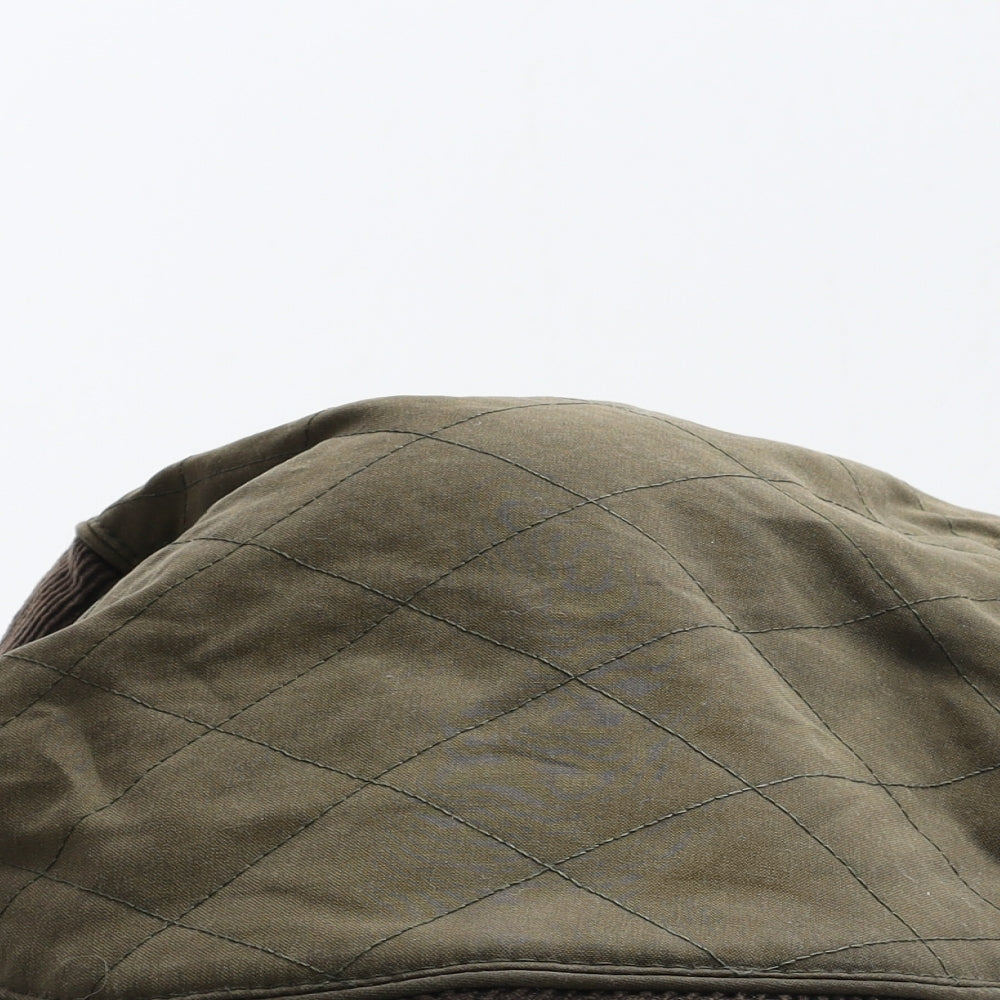 Marks and Spencer Mens Green Cotton Flat Cap Size XL