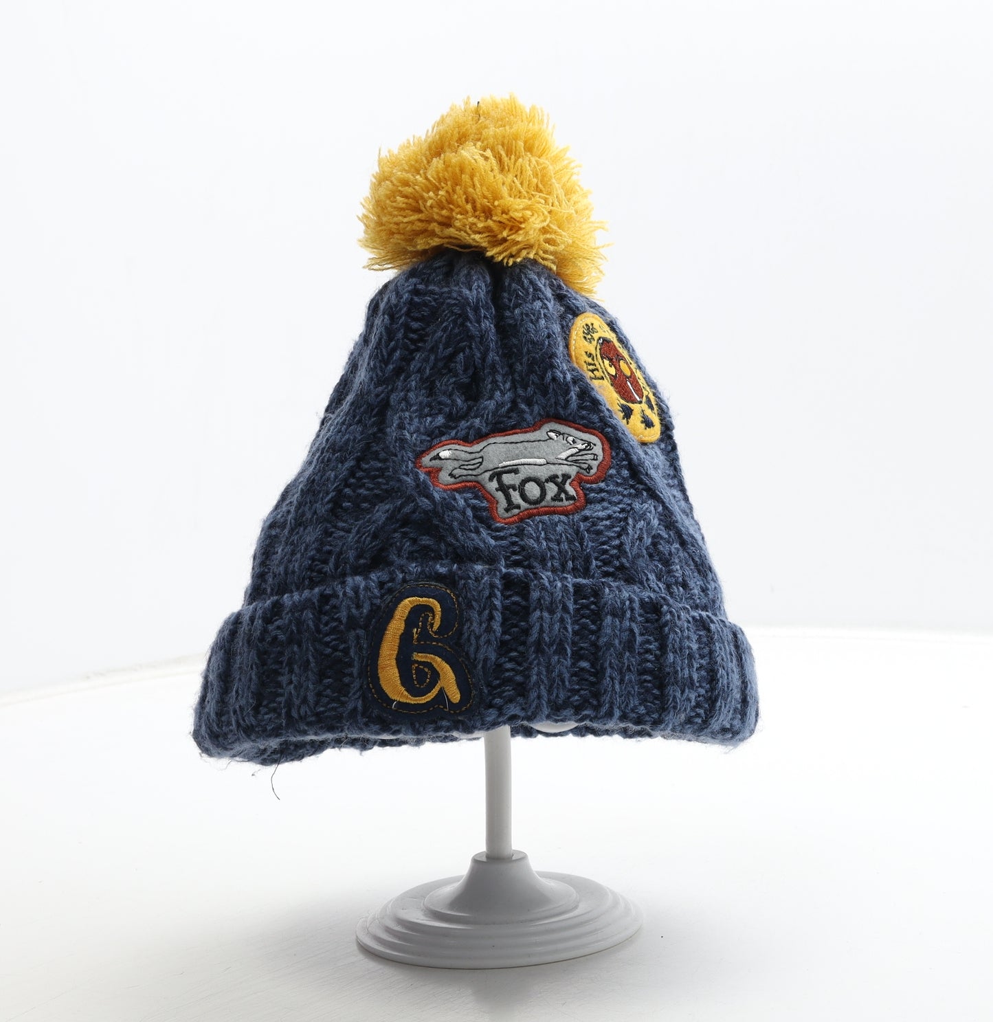 TU Boys Blue Acrylic Bobble Hat One Size - The Gruffalo