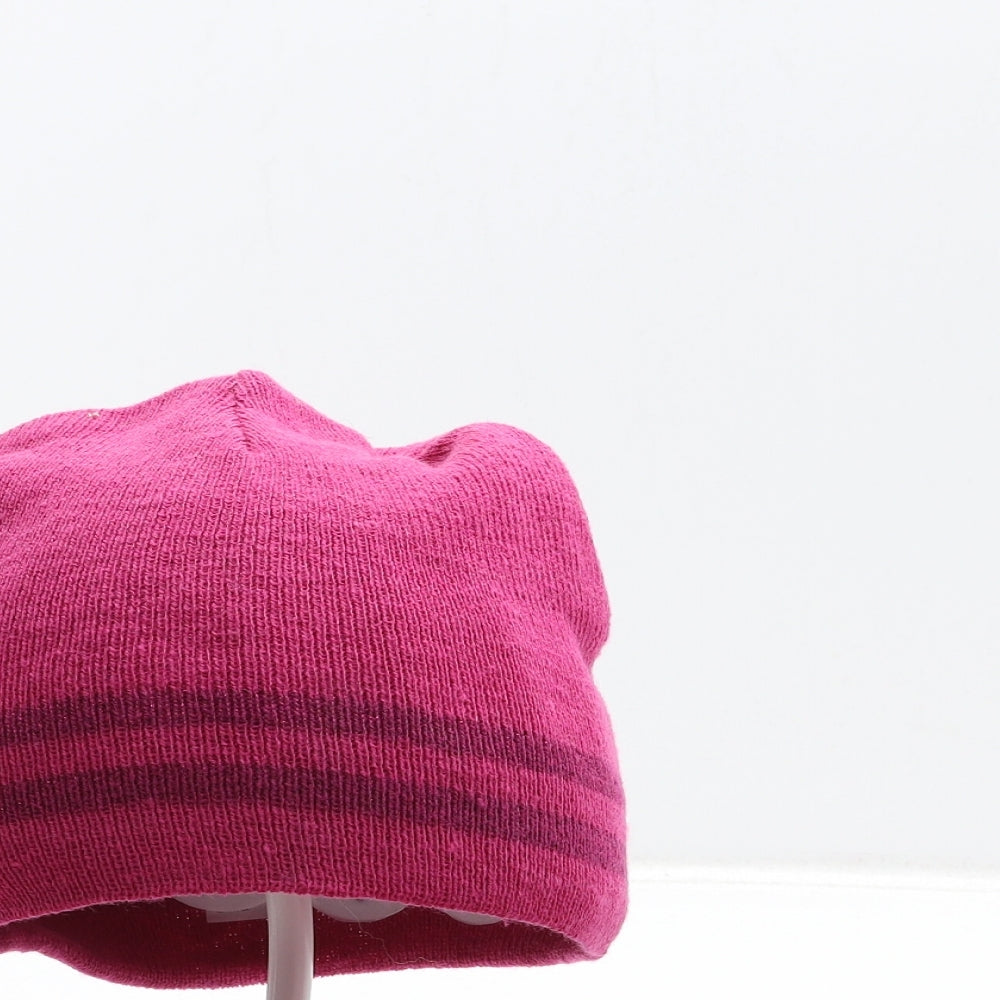 F&F Womens Pink Acrylic Beanie One Size - Hat Scarf Glove Set