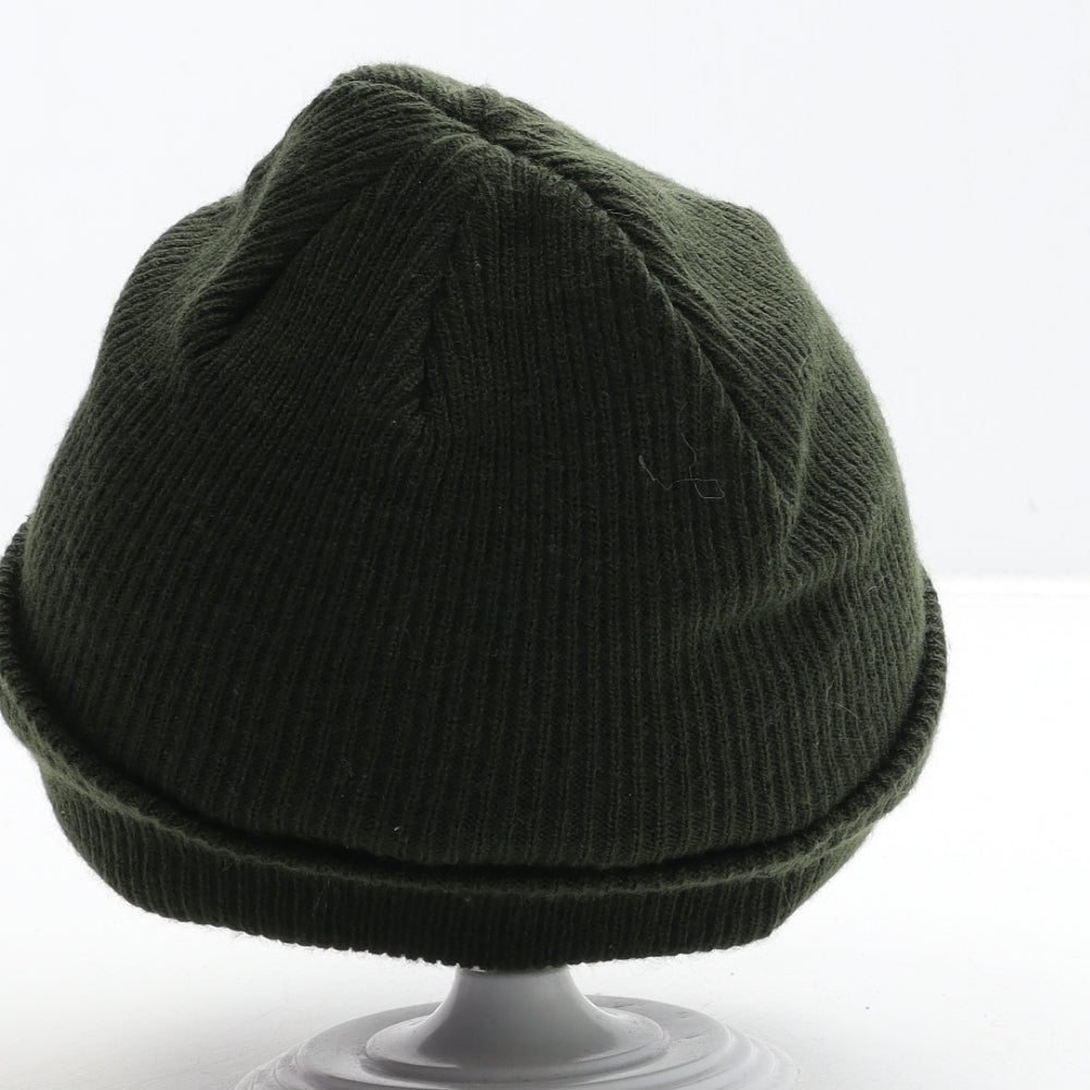 F&F Mens Green Acrylic Beanie One Size