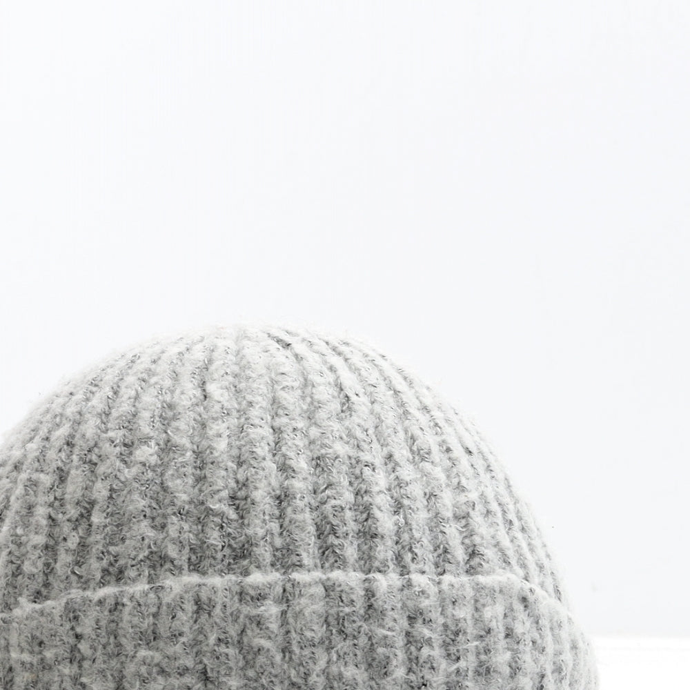 Marks and Spencer Womens Grey Acrylic Beanie One Size