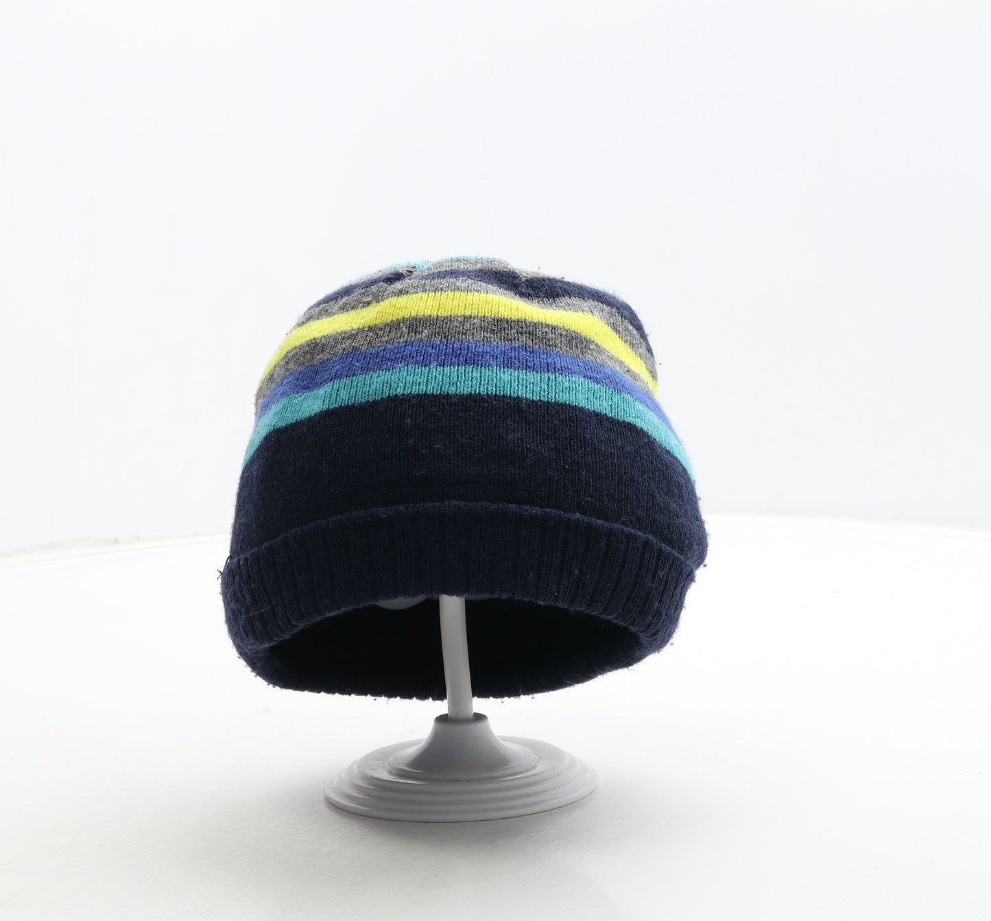 George Boys Multicoloured Striped Acrylic Beanie One Size