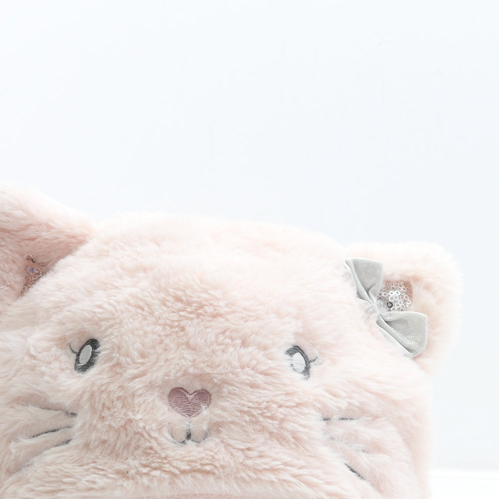 Accessorize Girls Pink Polyester Bonnet One Size - Cat Detail