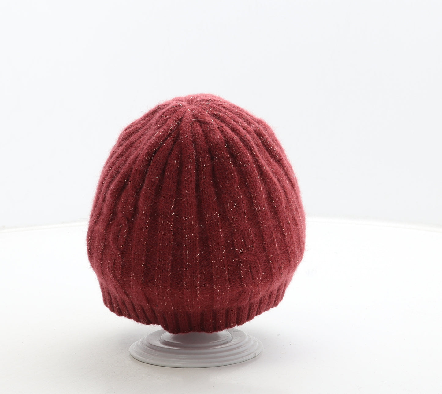 Portolando Womens Red Wool Beanie One Size