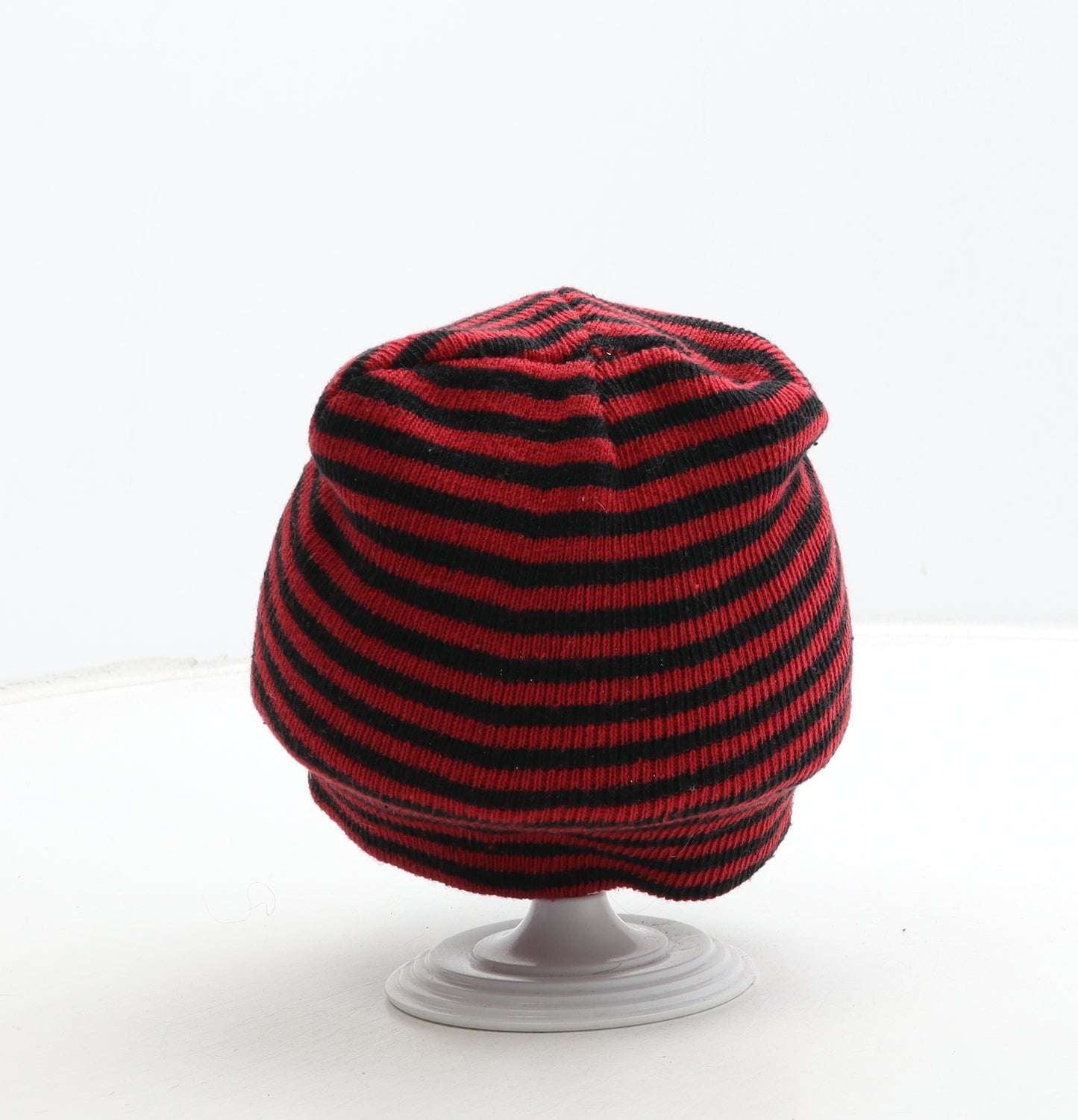 Preworn Boys Multicoloured Striped Acrylic Beanie Size S