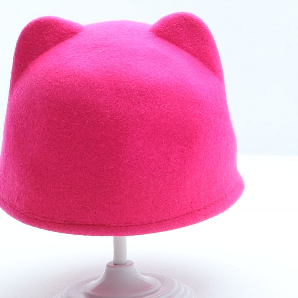 Marks and Spencer Girls Pink 100% Wool Cloche One Size