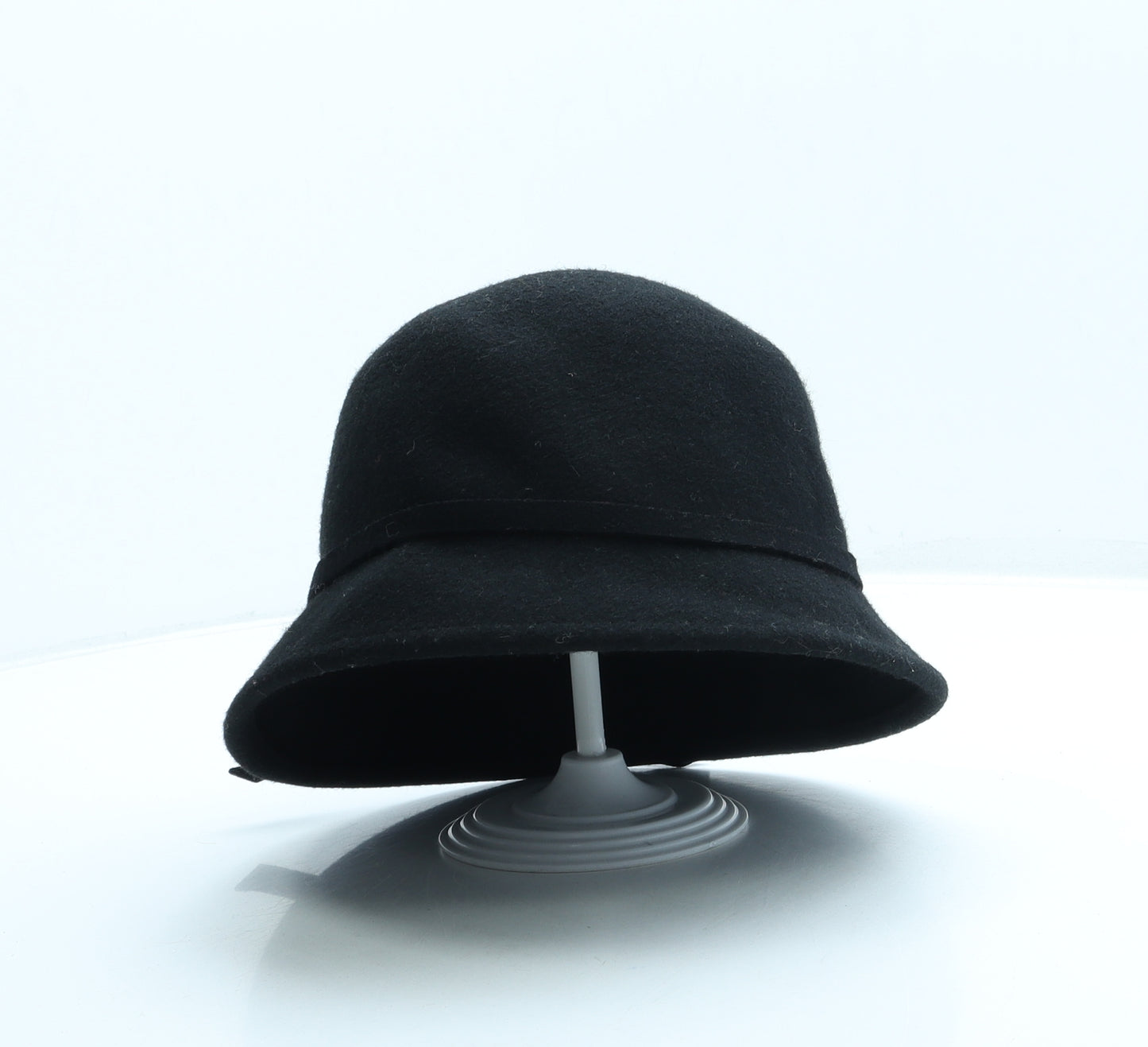 LAURA BIAGIOTTI Womens Black 100% Wool Cloche One Size