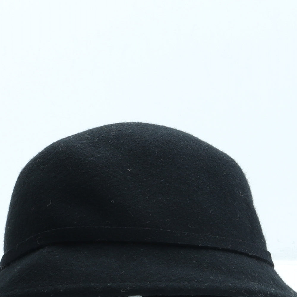 LAURA BIAGIOTTI Womens Black 100% Wool Cloche One Size