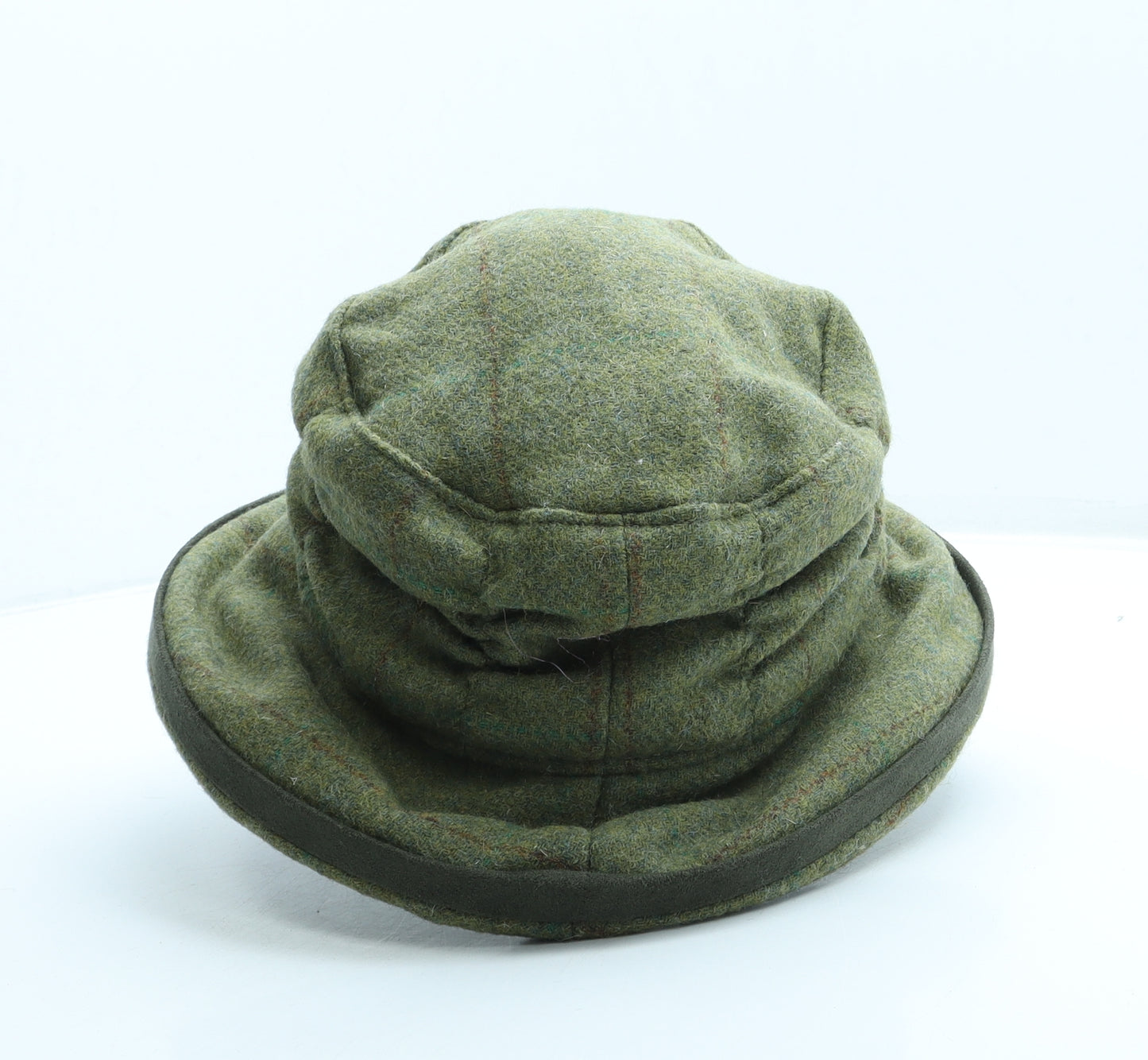 Anthony Graham Womens Green 100% Wool Cloche Size 7