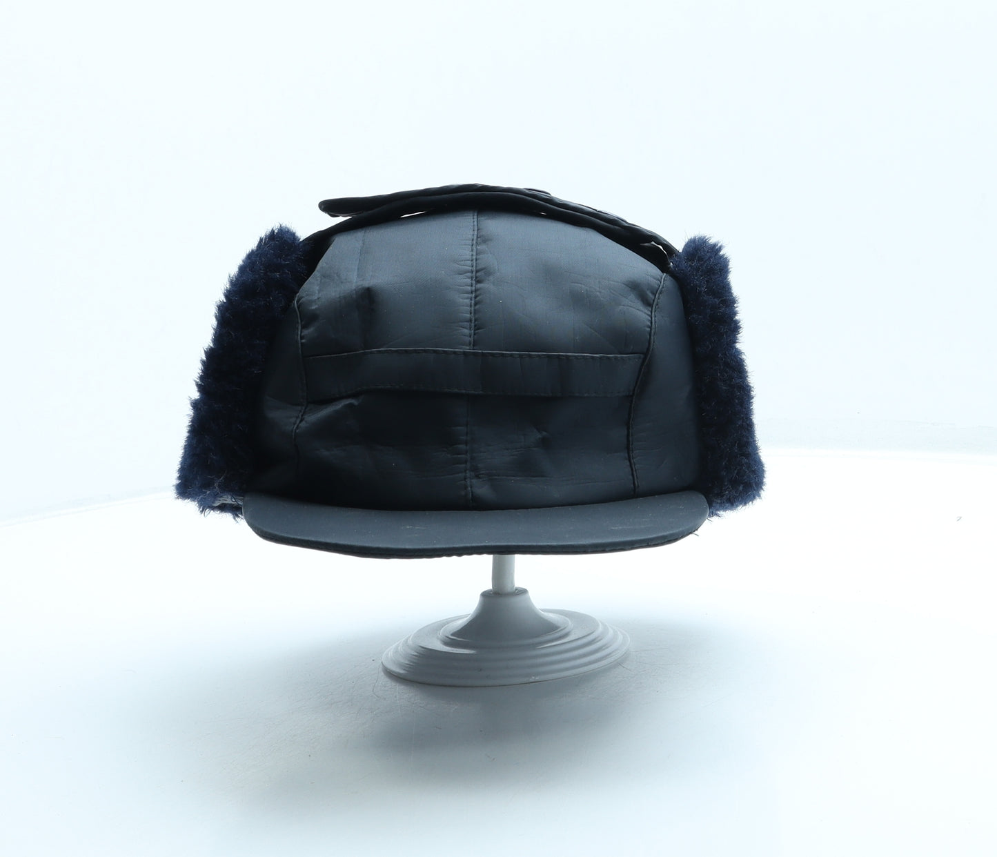 Preworn Mens Blue Polyester Trapper Hat One Size