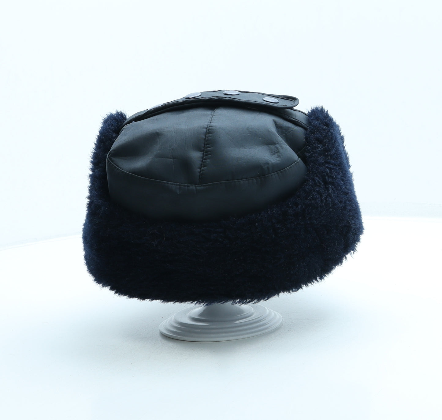 Preworn Mens Blue Polyester Trapper Hat One Size