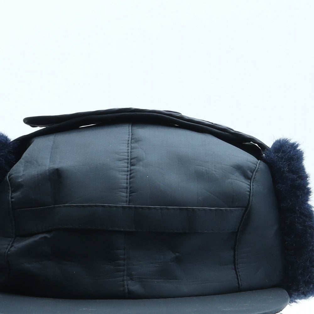 Preworn Mens Blue Polyester Trapper Hat One Size