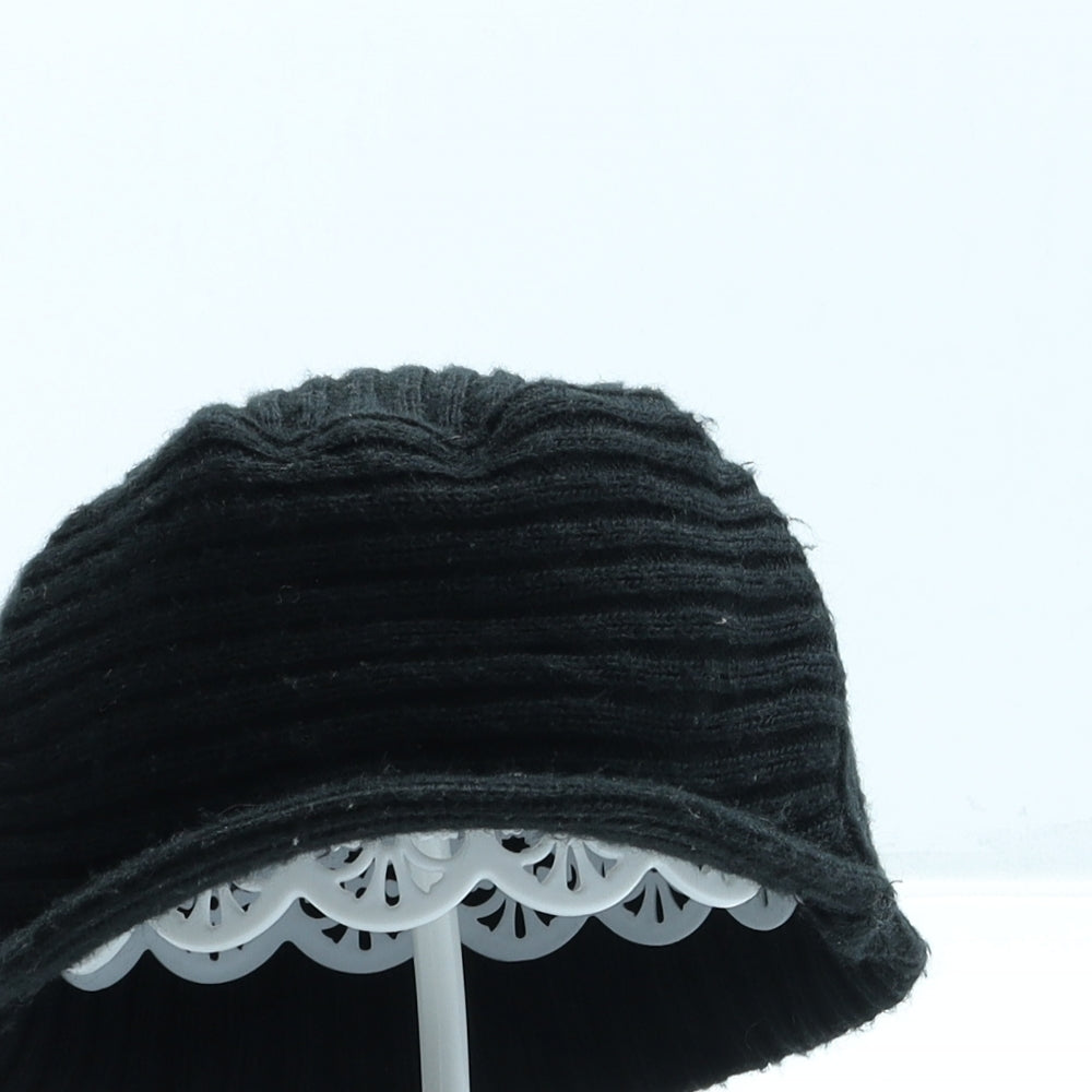 H&M Womens Black Acrylic Cloche One Size