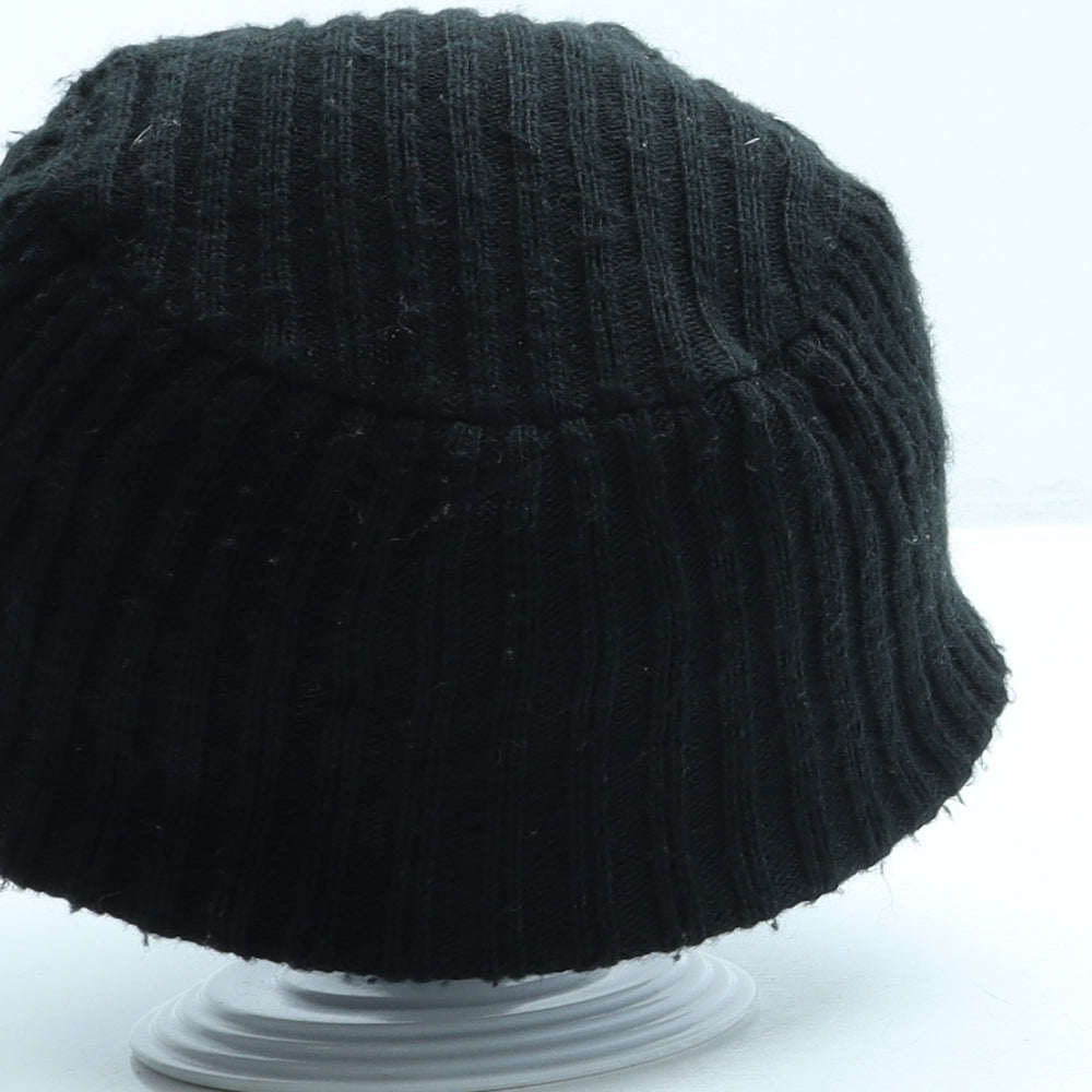 H&M Womens Black Acrylic Cloche One Size