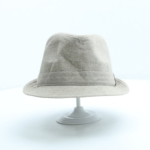 George Mens Beige Linen Trilby Size L