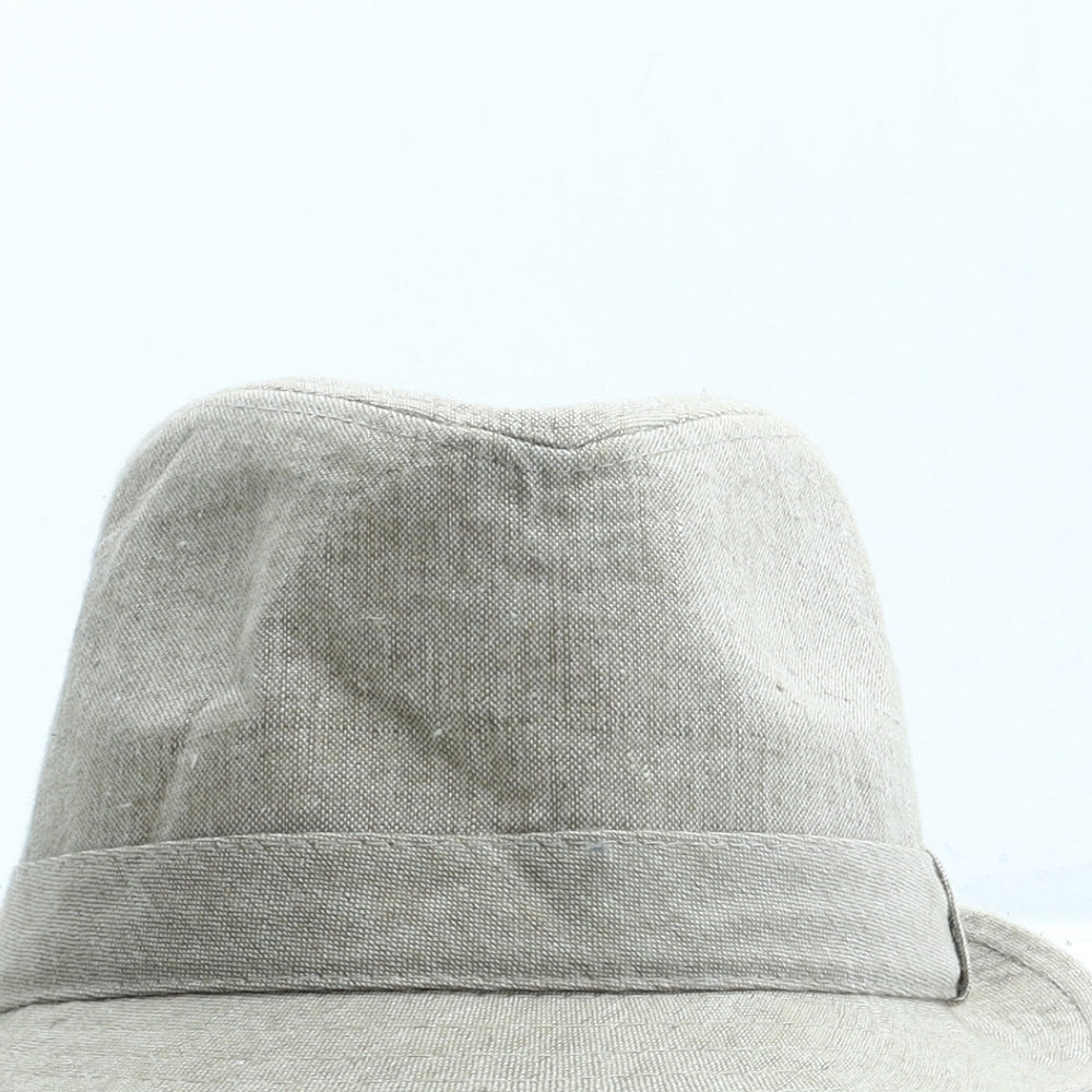George Mens Beige Linen Trilby Size L