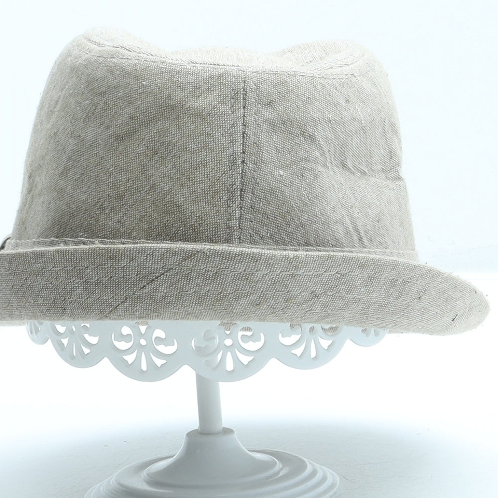 George Mens Beige Linen Trilby Size L