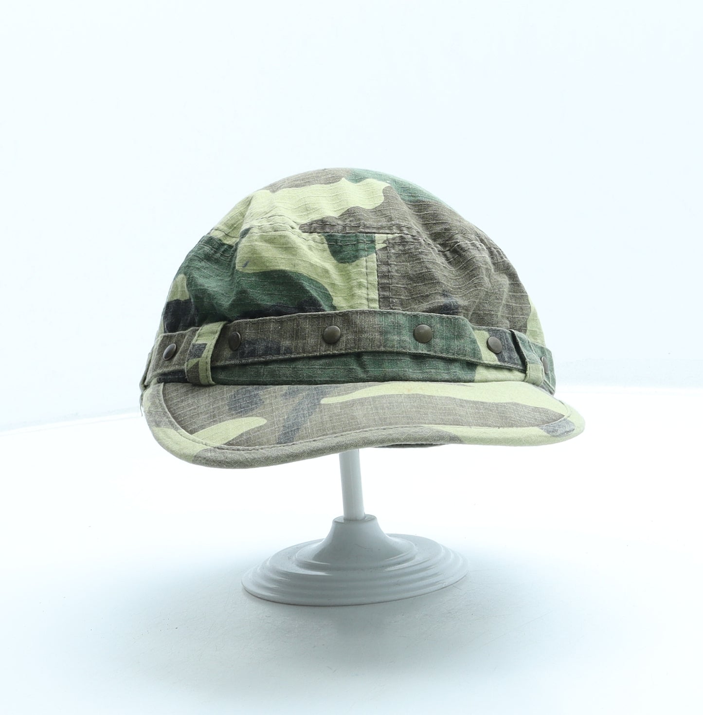 Preworn Girls Green Camouflage Fabric 5 Panel One Size