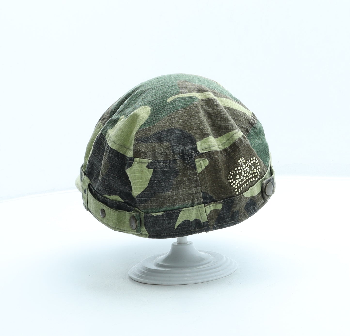 Preworn Girls Green Camouflage Fabric 5 Panel One Size