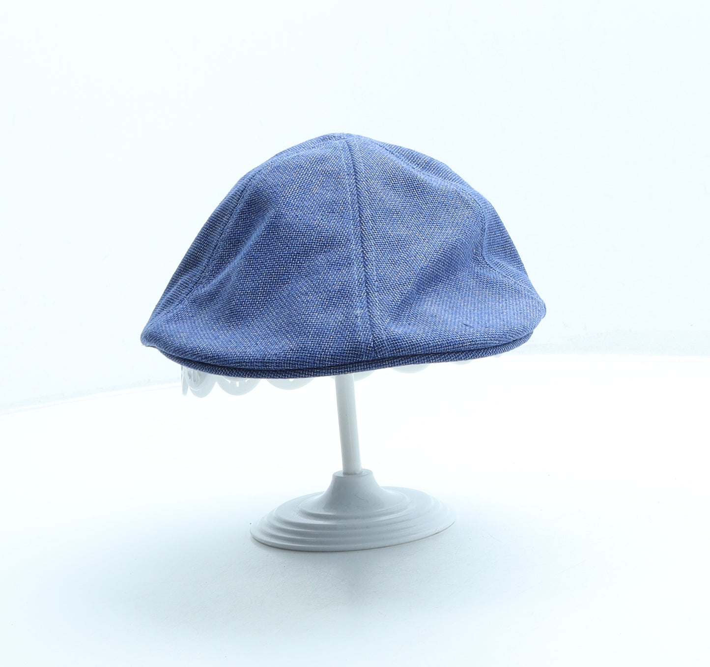 Zara Mens Blue Polyester Flat Cap Size M