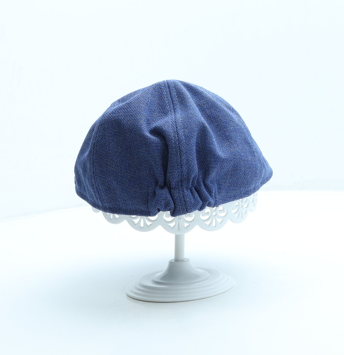 Zara Mens Blue Polyester Flat Cap Size M