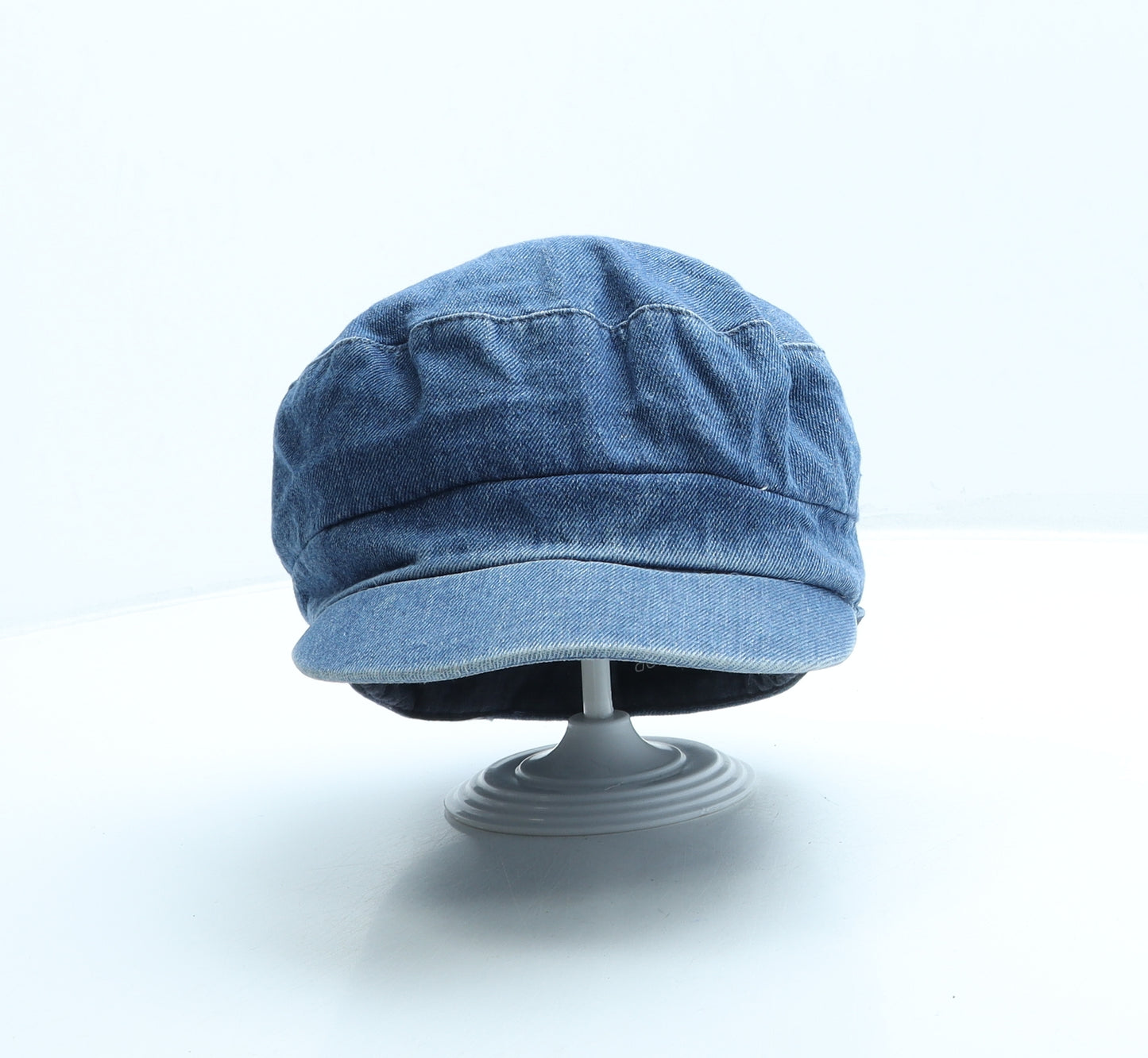 Topshop Womens Blue Fabric Peaked Cap One Size