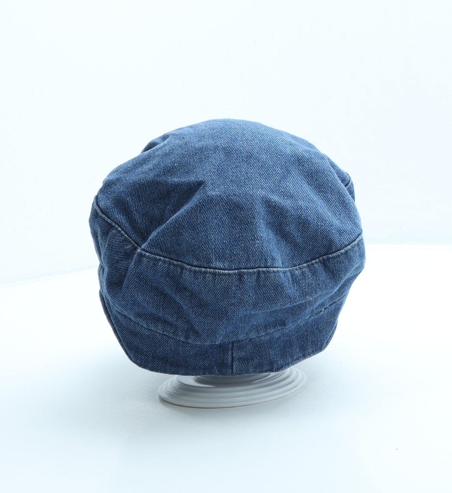 Topshop Womens Blue Fabric Peaked Cap One Size
