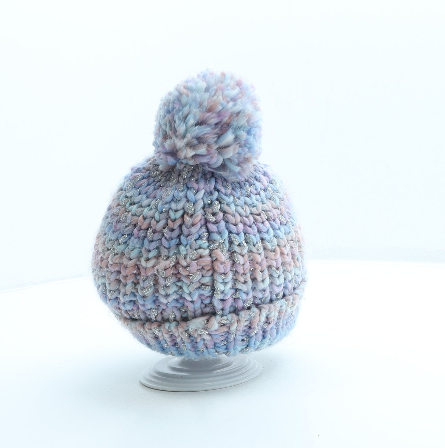 Monsoon Girls Multicoloured Acrylic Bobble Hat One Size