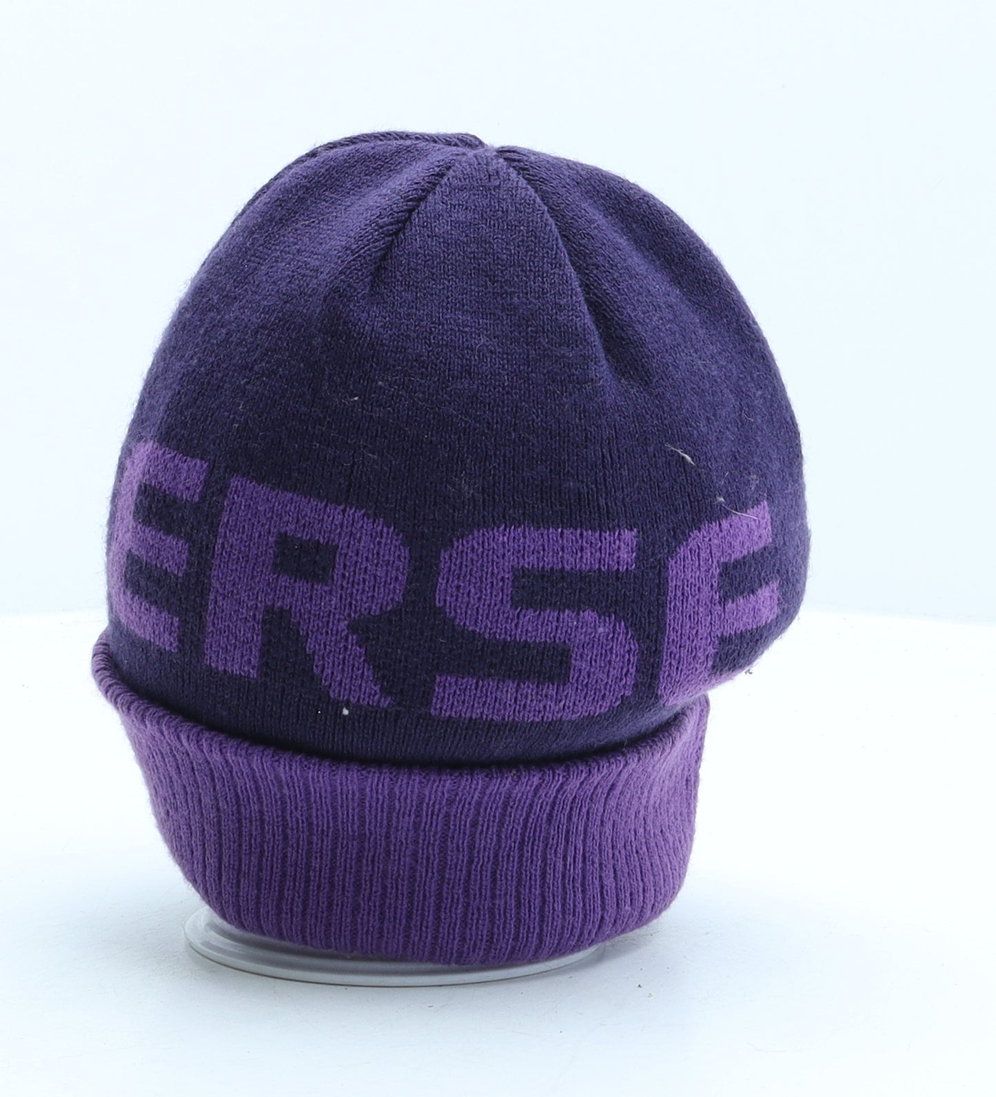 Converse Girls Purple Acrylic Beanie One Size