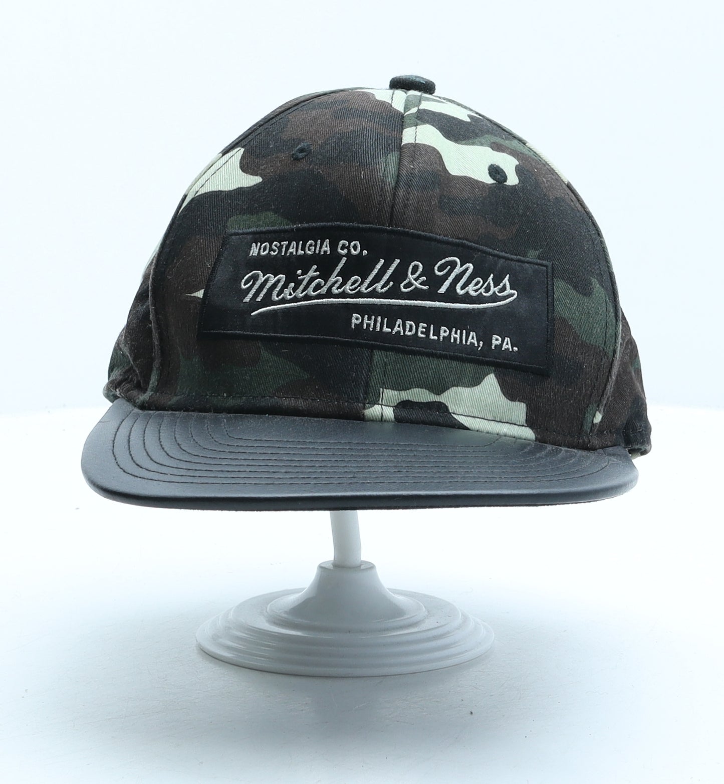 Mitchell & Ness Boys Green Camouflage Cotton Snapback Size Adjustable
