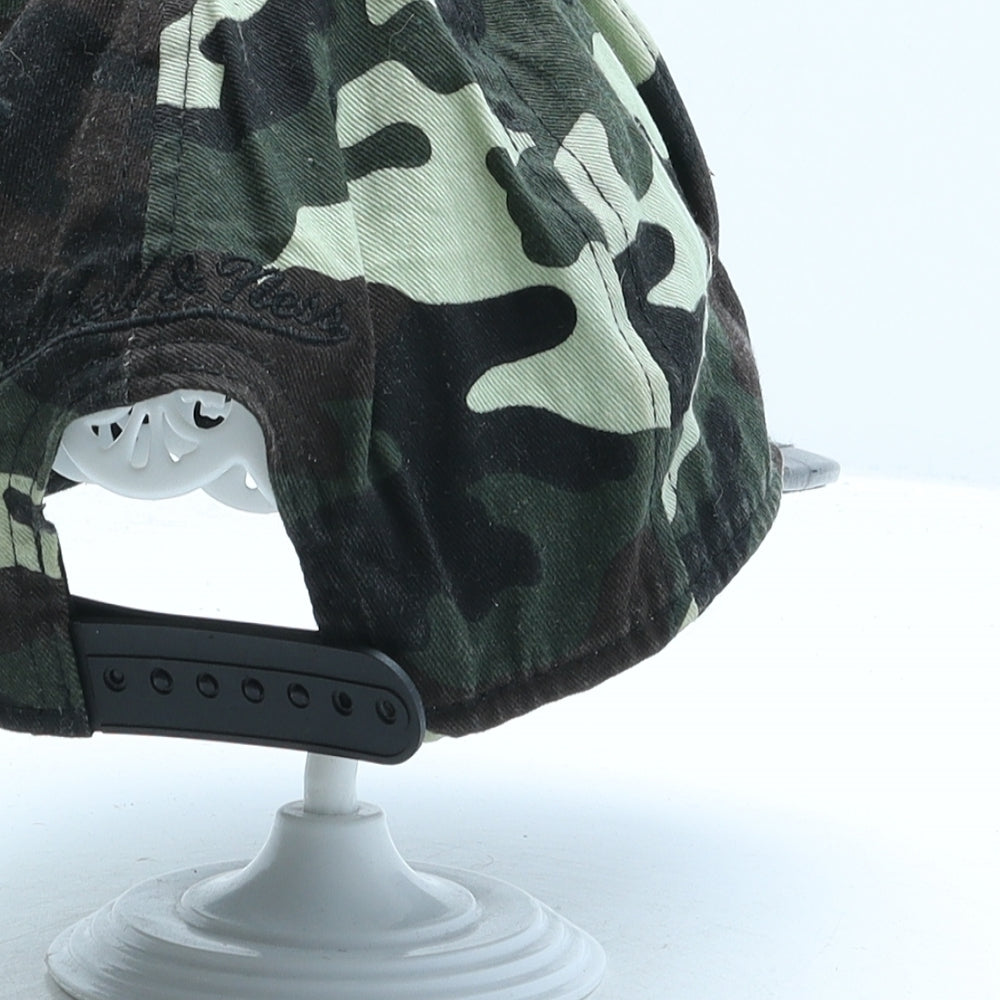 Mitchell & Ness Boys Green Camouflage Cotton Snapback Size Adjustable