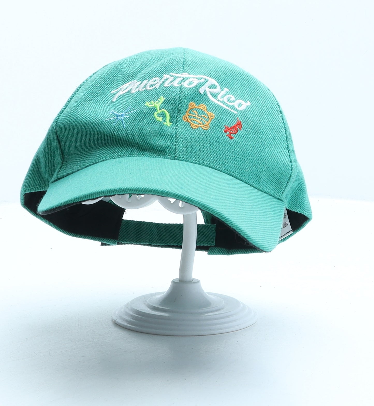 Puerto Rico Mens Green Polyester Baseball Cap One Size - Puerto Rico